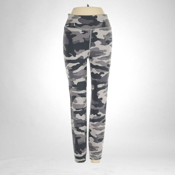 J Crew Size Small Womens 7/8 Leggings Athletic Pants Gray Camo - Picture 1 of 5